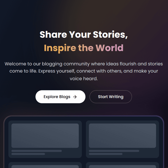 Modern Blog Platform – Share Your Thoughts with the World